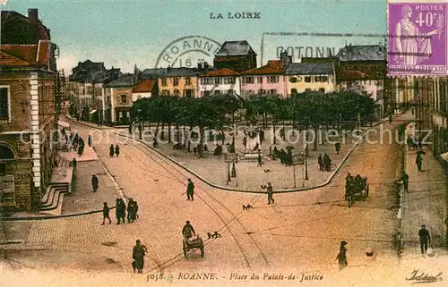 AK / Ansichtskarte Roanne_Loire Place du Palais de Justice Roanne Loire