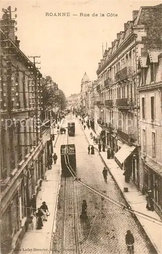 AK / Ansichtskarte Roanne_Loire Rue de la Cote Roanne Loire