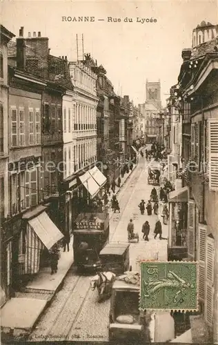 AK / Ansichtskarte Roanne_Loire Rue du Lycee Roanne Loire