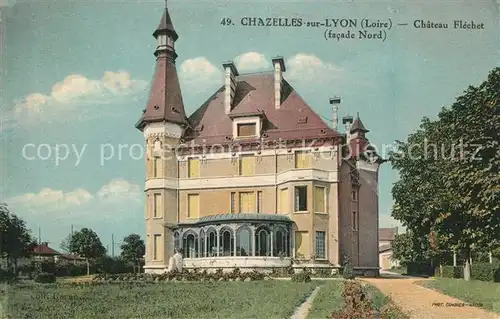 AK / Ansichtskarte Chazelles sur Lyon Chateau Flechet facade Nord Chazelles sur Lyon