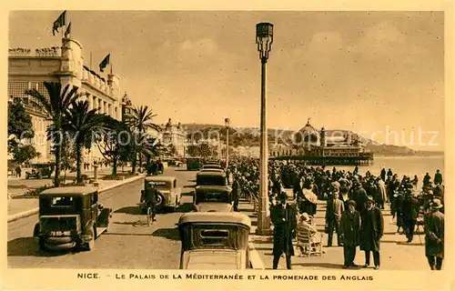 AK / Ansichtskarte Nice_Alpes_Maritimes Promenade des Anglais et Palais de la Mediterran Nice_Alpes_Maritimes
