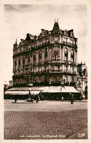 AK / Ansichtskarte Limoges_Haute_Vienne Central Hotel Limoges_Haute_Vienne