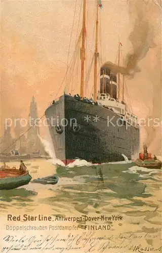 AK / Ansichtskarte Dampfer_Oceanliner Finland Red Star Line  