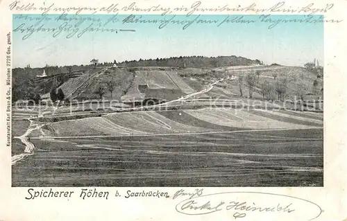 AK / Ansichtskarte Verlag_Braun_Nr. 2728 Spicherer H?hen Saarbr?cken 