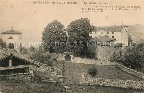 AK / Ansichtskarte Saint Martin en Haut Chateau Saint Martin en Haut