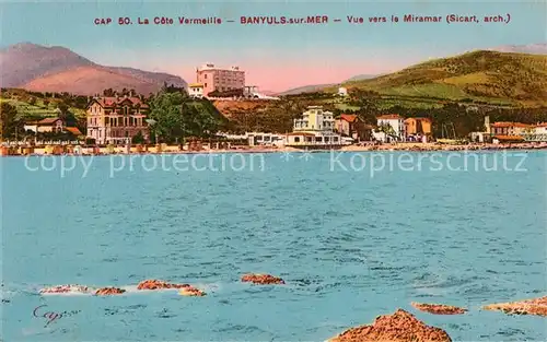 AK / Ansichtskarte Banyuls sur Mer Panorama Miramar Banyuls sur Mer