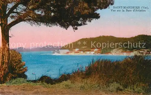 AK / Ansichtskarte Saint Mandrier sur Mer Vue sur la Base d Aviation Saint Mandrier sur Mer