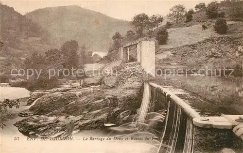 AK / Ansichtskarte Tournon d_Agenais Stauwehr Ruine Tournon d Agenais