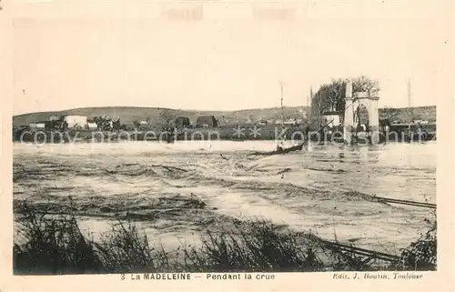 AK / Ansichtskarte La_Madeleine sur Loing Hochwasser La_Madeleine sur Loing