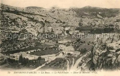 AK / Ansichtskarte Les_Baux de Provence Val d Enfer Panorama Les_Baux de Provence