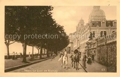 AK / Ansichtskarte Evian les Bains_Haute_Savoie Quai de Blonay Evian les Bains_Haute