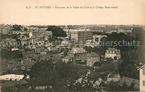 AK / Ansichtskarte Poitiers_Vienne Panorama la Vallee du Clain Collge Saint Joseph Poitiers Vienne