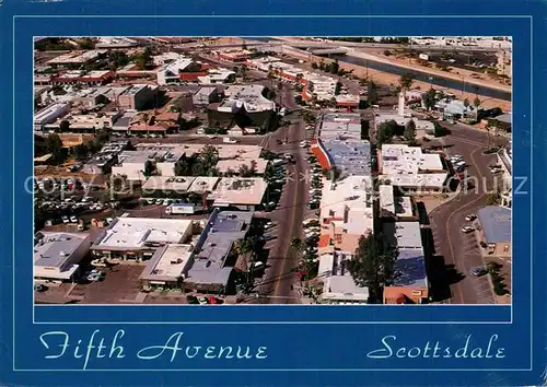 AK / Ansichtskarte Scottsdale Aerial view of famous Fifth Avenue Scottsdale