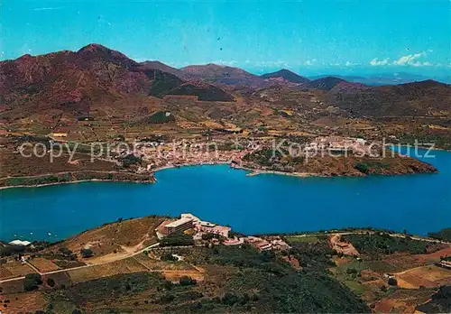 AK / Ansichtskarte Capoliveri Naregno Hotel Elba International e panorama di Porto Azzurro vista aerea Capoliveri