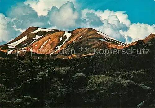 AK / Ansichtskarte Island Haalda in Landmannalaugar Gebirgspanorama Island