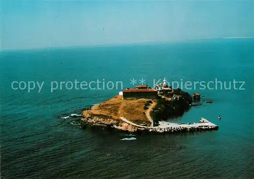 AK / Ansichtskarte Burgas Insel Bolschewik Fliegeraufnahme Burgas