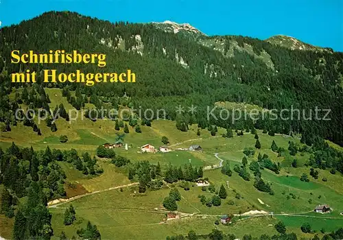 AK / Ansichtskarte Schnifis Schifisberg mit Hochgerach im Walgau Fliegeraufnahme Schnifis