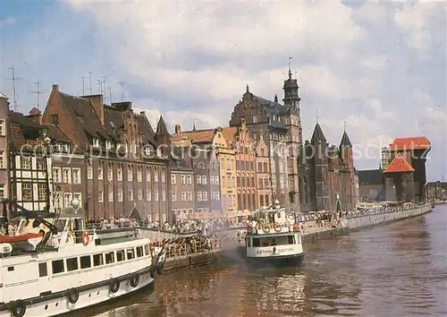 AK / Ansichtskarte Gdansk Dlugie Pobrzeze przystan statkow Zeglugi Gdanskiej Gdansk