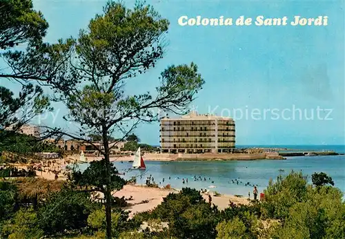 AK / Ansichtskarte Colonia_de_Sant_Jordi Una de sus playas Colonia_de_Sant_Jordi