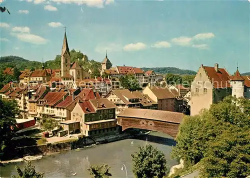 AK / Ansichtskarte Baden_AG Altstadt Bruecke Landvogteischloss Baden_AG