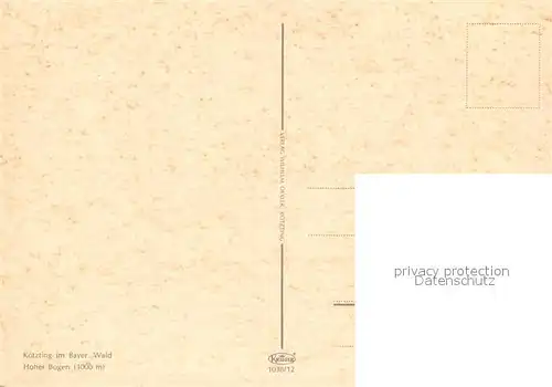 AK / Ansichtskarte Koetzting Panorama Hoher Bogen Bayerischer Wald Koetzting