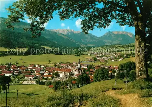 AK / Ansichtskarte Reit_Winkl Panorama mit Unterberg und Kaisergebirge Reit_Winkl