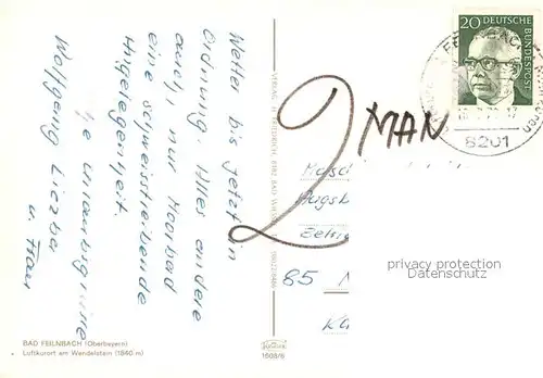 AK / Ansichtskarte Bad_Feilnbach Panorama Luftkurort am Wendelstein Bayerische Alpen Bad_Feilnbach