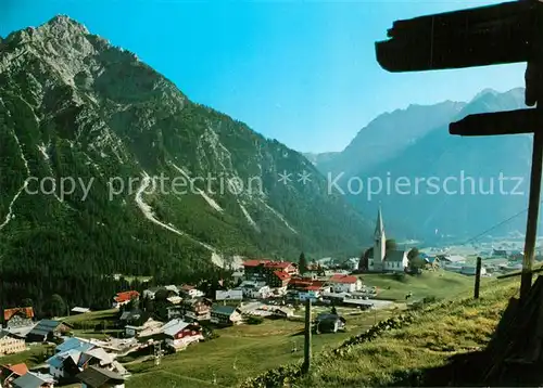 AK / Ansichtskarte Mittelberg_Kleinwalsertal Gesamtansicht mit Alpenpanorama Mittelberg_Kleinwalsertal