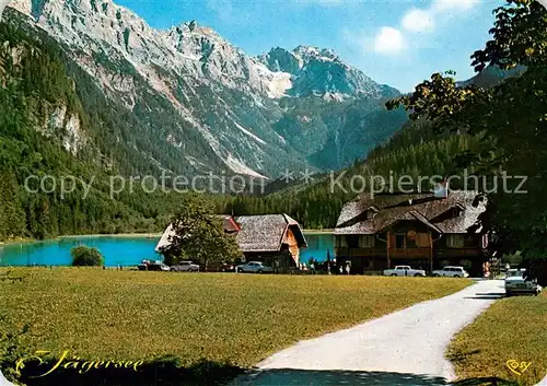 AK / Ansichtskarte Kleinarl Gasthaus am Jaegersee Aufstieg zum Tappenkarsee Alpen Kleinarl