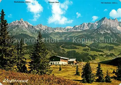 AK / Ansichtskarte Radstadt Radstaedter Huette am Rossbrand Panorama Dachsteinmassiv Alpen Radstadt