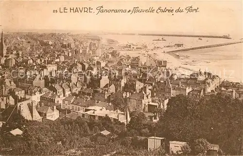 AK / Ansichtskarte Le_Havre Panorama et Nouvelle Entree du Port Le_Havre