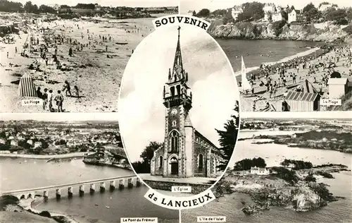 AK / Ansichtskarte Lancieux La Plage Le Pont du Fremur Ile de l Islet Lancieux