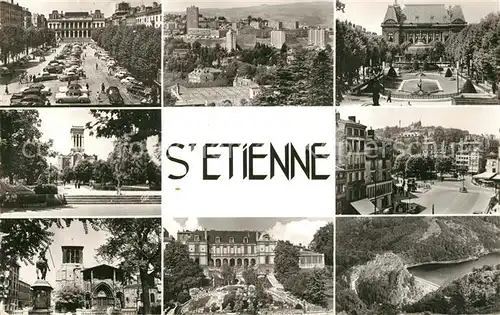 AK / Ansichtskarte Saint Etienne_Loire Place de lHotel de Ville Quartier de Beaulieu Rond Point La Prefecture Square  Saint Etienne Loire