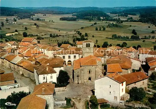 AK / Ansichtskarte Champagnac le Vieux Vue aerienne Le centre du bourg et l Eglise Champagnac le Vieux