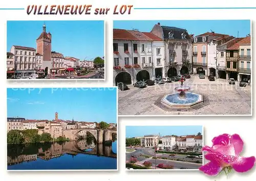 AK / Ansichtskarte Villeneuve sur Lot La place Lafayette La Tour de Paris Les bords du Lot Boulevard Georges Leygues Villeneuve sur Lot