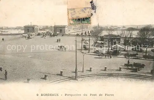AK / Ansichtskarte Bordeaux Vue du Pont de Pieree Bordeaux