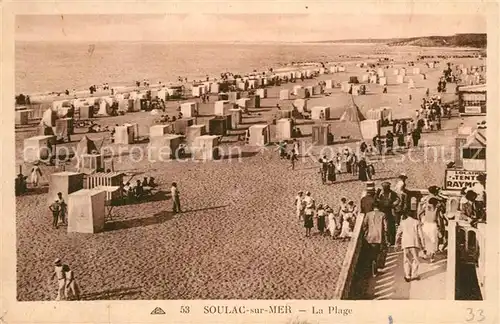 AK / Ansichtskarte Soulac sur Mer Plage Soulac sur Mer