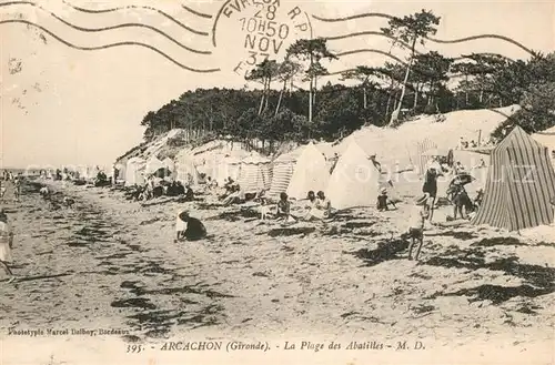 AK / Ansichtskarte Arcachon_Gironde Plage des Abatilles Arcachon Gironde