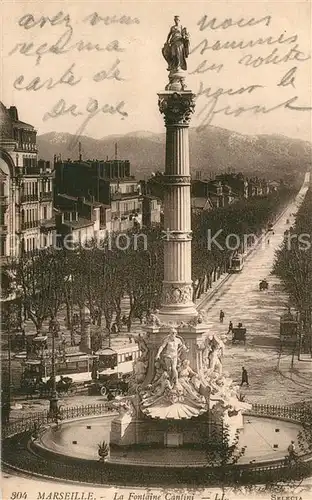 AK / Ansichtskarte Marseille_Bouches du Rhone Fontaine Cantini Marseille