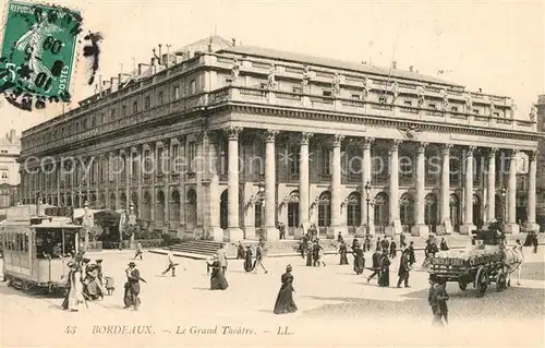 AK / Ansichtskarte Bordeaux Grand Theatre Bordeaux