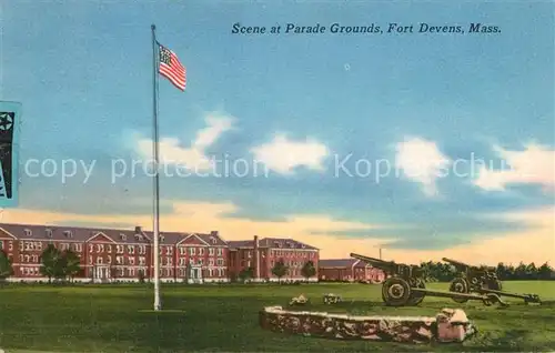 AK / Ansichtskarte Ayer_United States Parade Grounds Fort Devens 