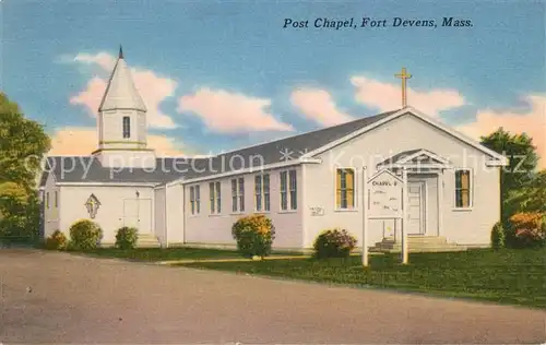 AK / Ansichtskarte Ayer_United States Post Chapel Fort Devens 