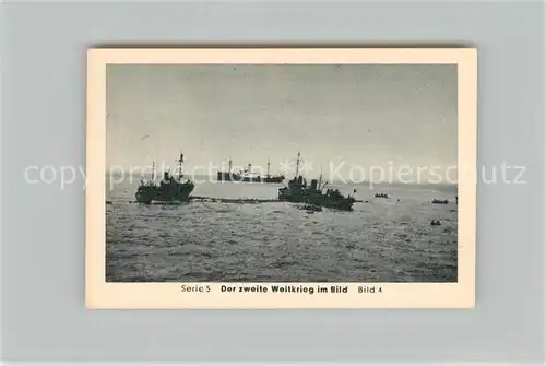 AK / Ansichtskarte Militaria_Deutschland_WK2 Von N?rnberg bis Stalingrad Trag?die eines Truppentransportes Geleitboote Eilebrecht Zigaretten 