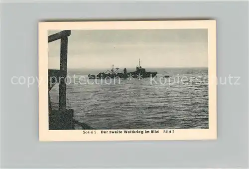 AK / Ansichtskarte Militaria_Deutschland_WK2 Von N?rnberg bis Stalingrad Trag?die eines Truppentransportes Schwedischer Zerst?rer Eilebrecht Zigaretten 