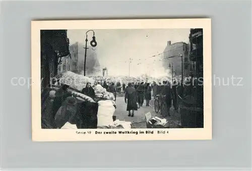 AK / Ansichtskarte Militaria_Deutschland_WK2 Von N?rnberg bis Stalingrad Das Ende Bomben auf Berlin Eilebrecht Zigaretten 