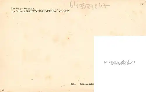 AK / Ansichtskarte Saint Jean Pied de Port La Nive  Saint Jean Pied de Port