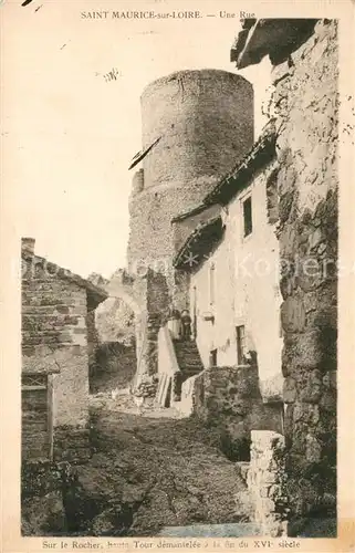 AK / Ansichtskarte Saint_Maurice_sur_Loire Unte Rue Saint_Maurice_sur_Loire