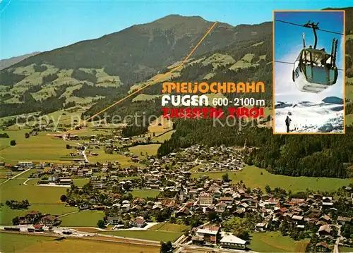AK / Ansichtskarte Fuegen Panorama Spieljochbahn Fliegeraufnahme Fuegen