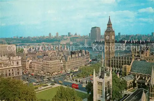 AK / Ansichtskarte London Skyline Houses of Parliament River Themes London