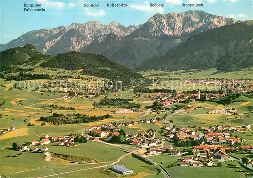 AK / Ansichtskarte Pfronten Hoehenluftkurort Allgaeuer Alpen Fliegeraufnahme Pfronten